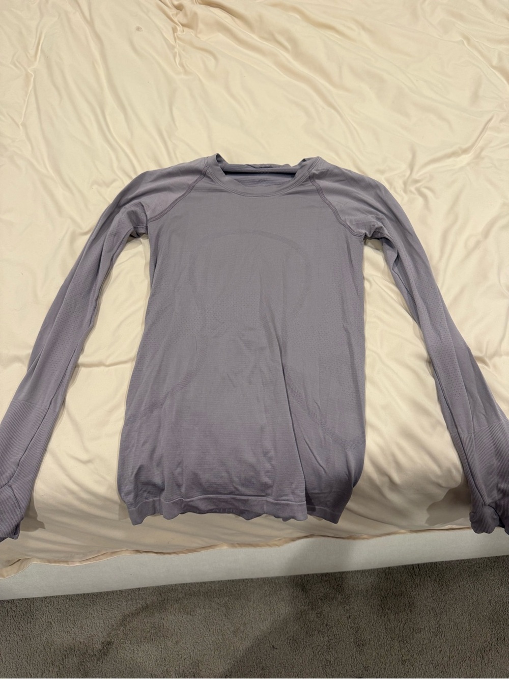 Men's Lightweight Long-Sleeve Crew Sweater in Lavender